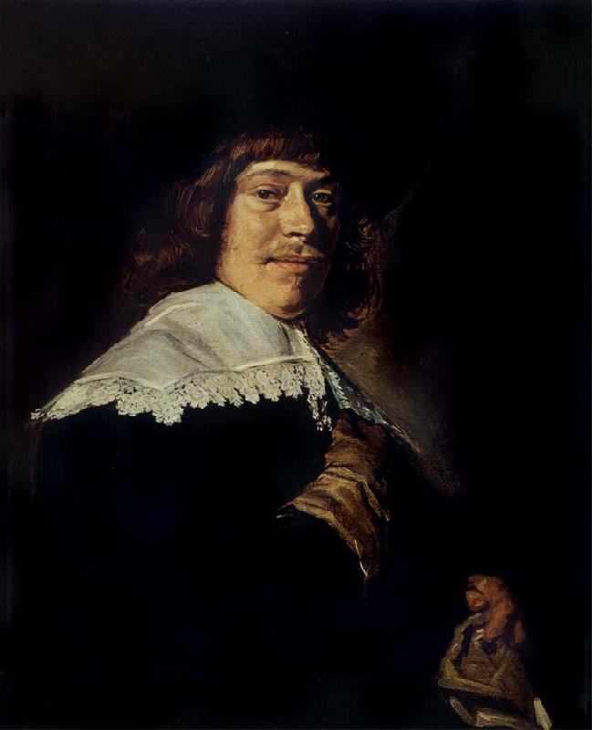 Frans Hals Portrait of a young man holding a glove France oil painting art